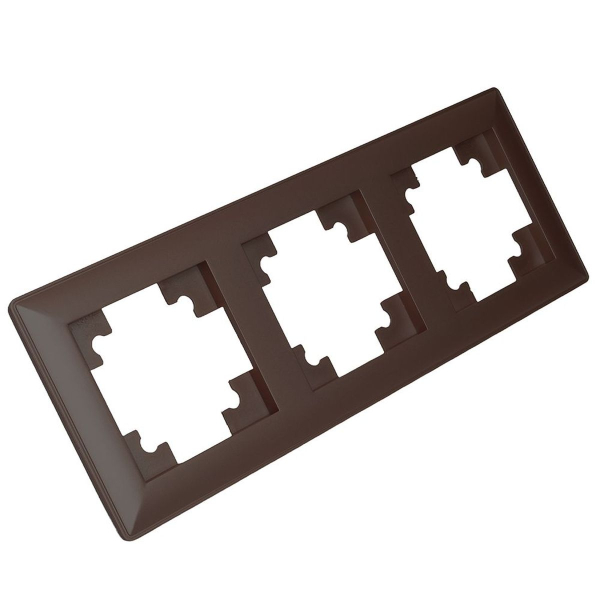 Рамка 3-постовая Stekker Катрин шоколад PFR00-7003-04 39819