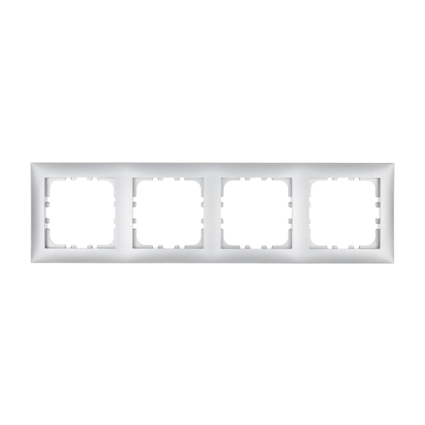 Рамка LK Studio 4-постовая (серебристый металлик) LK60 864403-1