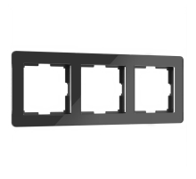 Рамка Werkel Acrylic на 3 поста черный W0032708 4690389184888