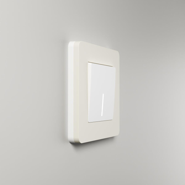 Рамка Werkel Split на 1 пост айвори/белый W0013066 4690389206016