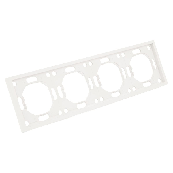 Рамка 4-постовая Stekker Эмили белый фарфор PFR00-5004-01 49887