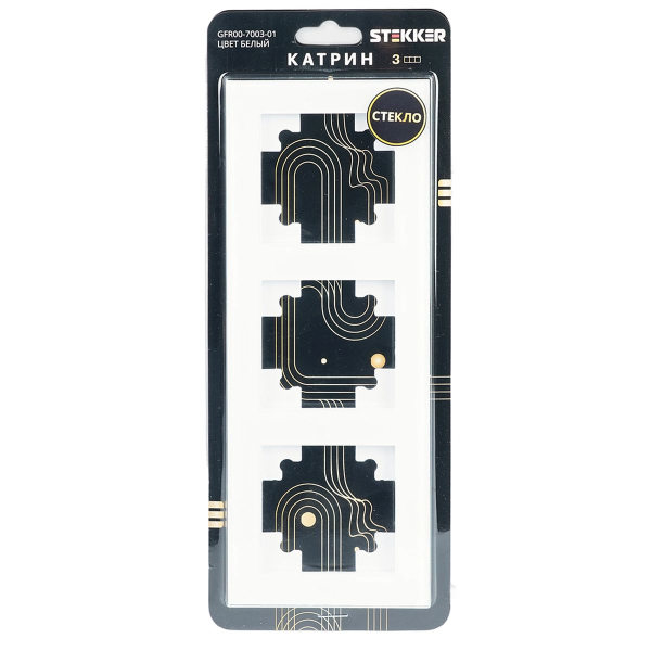 Рамка 3-постовая Stekker Катрин белый GFR00-7003-01 39256