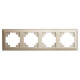 Рамка 4-постовая Stekker Катрин шампань PFR00-7004-02 39805