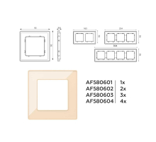 Рамка AMBRELLA VOLT AF580602