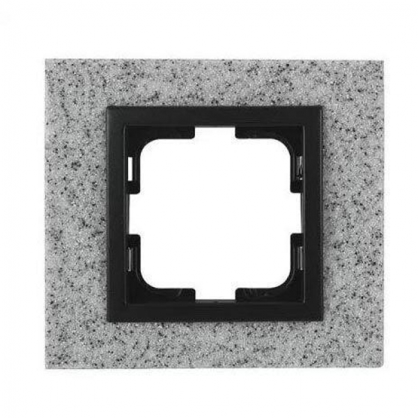 Рамка 1-постовая Mono Electric Style Granit белый гранит 107-600000-160 Рамка 1-постовая Mono Electric Style Granit белый гранит 107-600000-160