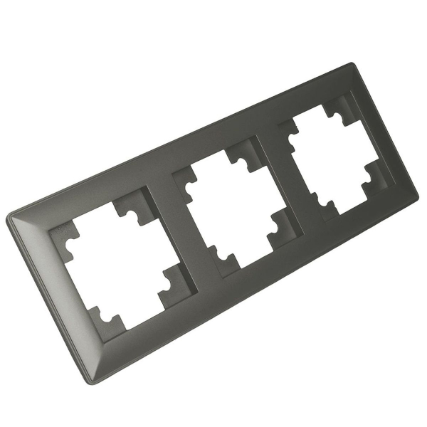 Рамка 3-постовая Stekker Катрин графит PFR00-7003-06 39809