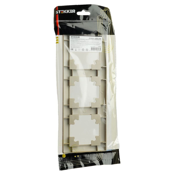 Рамка 3-постовая Stekker Катрин золото PFR00-7003-08 49608