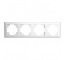 Рамка 4-постовая Stekker Катрин белый PFR00-7004-01 39795