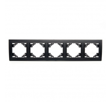 Рамка 5-постовая Stekker Эрна черный PFR00-9005-03 39622
