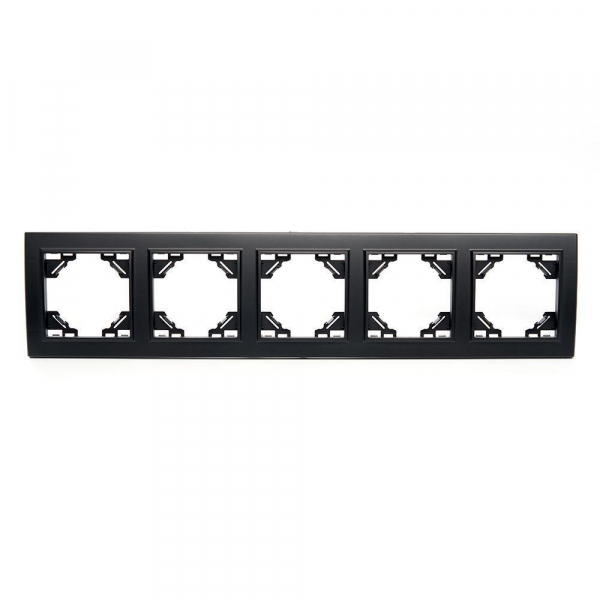 Рамка 5-постовая Stekker Эрна черный PFR00-9005-03 39622 Рамка 5-постовая Stekker Эрна черный PFR00-9005-03 39622