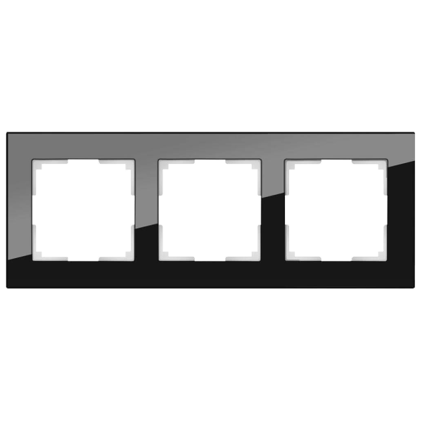 Рамка Werkel Favorit на 3 поста черный W0031108 4690389159787