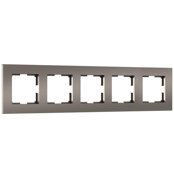 Рамка Werkel Slab на 5 постов бронза/софт W0052963 4690389207945 Рамка Werkel Slab на 5 постов бронза/софт W0052963 4690389207945