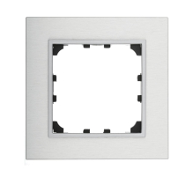 Рамка LK Studio 1-постовая из натурального анодированного алюминия LK60 864123-1