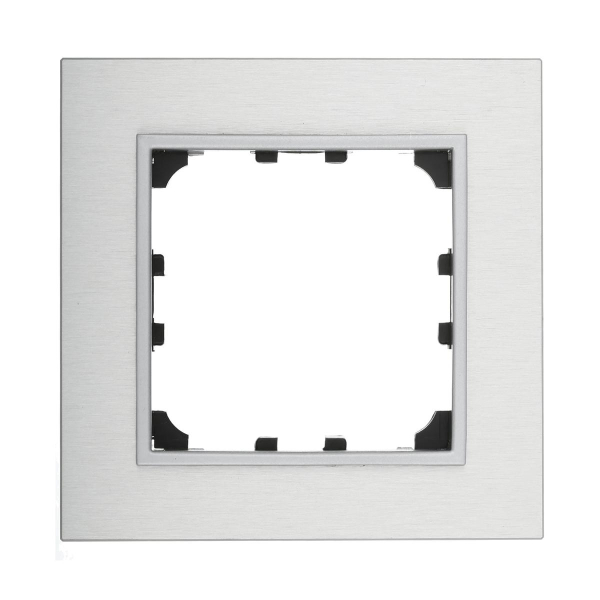 Рамка LK Studio 1-постовая из натурального анодированного алюминия LK60 864123-1