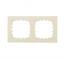 Рамка 2-постовая LK Studio (бежевый матовый) LK80 FLAT, 844202-1