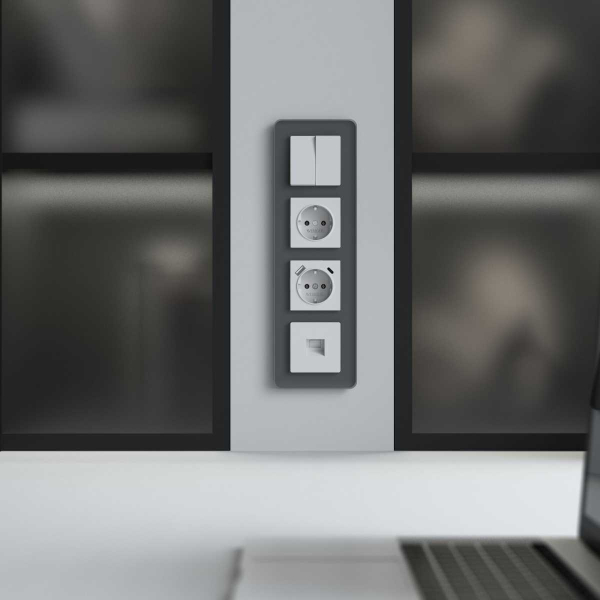Рамка Werkel Elite на 4 поста графит W0042440 4690389180804