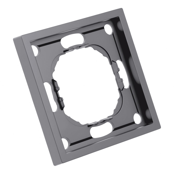 Рамка STEKKER, PFR00-5001-10 1-местная, серия Эмили, платиново-серый, soft touch 49962