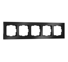 Рамка на 5 постов Werkel Aluminium черный алюминий W0051708 4690389158131