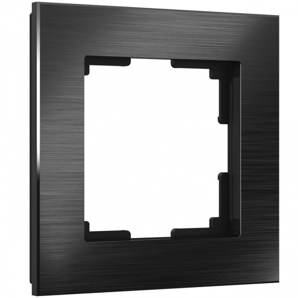 Рамка Werkel Aluminium на 1 пост черный алюминий W0011708 4690389157981 Рамка Werkel Aluminium на 1 пост черный алюминий W0011708 4690389157981