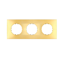 Рамка LK Studio 3-постовая квадрат (золото) Vintage-Quadro 884316-1