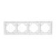 Рамка 4-постовая Stekker Эрна Элегант белый PFR00-9014-01 49659