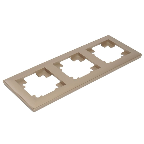 Рамка 3-постовая Stekker Катрин шампань PFR00-7003-02 39804