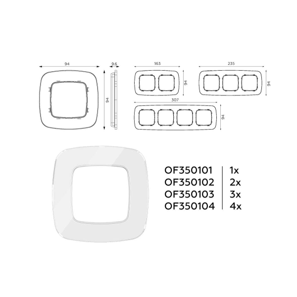 Рамка AMBRELLA VOLT OF350102