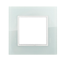 Рамка LK Studio 1-постовая из натурального светлого стекла LK45 854111-1