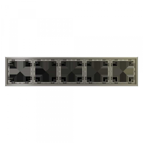 Рамка пластиковая Voltum S70 на 5 постов, (шелк) VLS100504