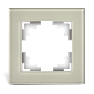Рамка 1-постовая Stekker Катрин дымчатый GFR00-7001-07 49031
