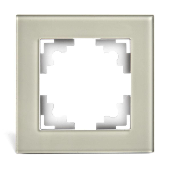 Рамка 1-постовая Stekker Катрин дымчатый GFR00-7001-07 49031