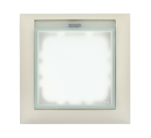 Рамка LK Studio универсальная защитная с крышкой для выключателей и розеток (бежевый) 869101-1