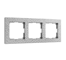 Рамка Werkel Hammer на 3 поста серебряный W0032406 4690389163432