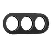 Рамка Werkel Favorit Runda на 3 поста черный W0035108 4690389166488