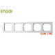 Рамка 5-постовая Liregus Epsilon белый 28-0425