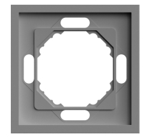 Рамка STEKKER, PFR00-5001-10 1-местная, серия Эмили, платиново-серый, soft touch 49962