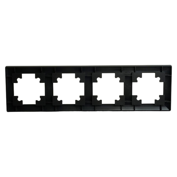 Рамка 4-постовая Stekker Катрин черный PFR00-7004-05 39815