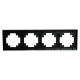 Рамка 4-постовая Stekker Катрин черный PFR00-7004-05 39815