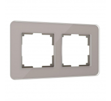 Рамка Werkel Elite на 2 поста дымчатый W0022417 4690389180699