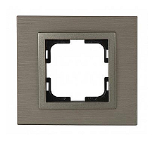 Рамка 1-постовая Mono Electric Style Aluminium бронза 107-810000-160