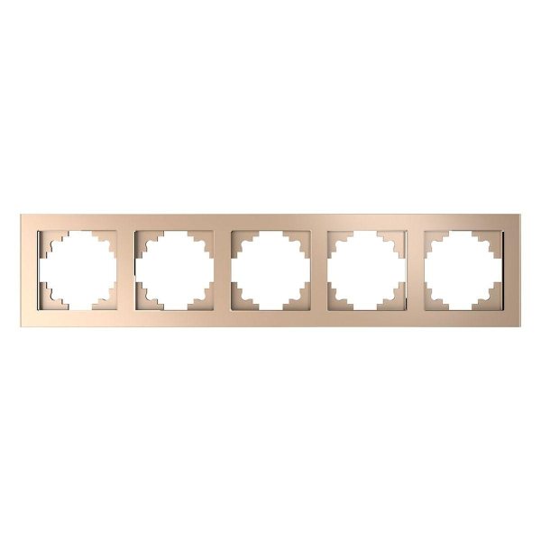 Рамка 5-постовая Stekker Катрин шампань GFR00-7005-02 39638