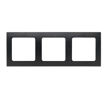 Стокгольм Рамка 3-местная черная EKF PROxima EAM-G-302-30