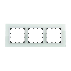 Рамка LK Studio 3-постовая из натурального светлого стекла LK60 864311-1