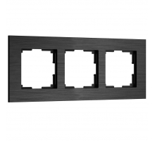 Рамка Werkel AluMax на 3 поста черный алюминий W0033508 4690389204074