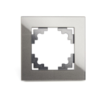 Рамка 1-постовая Stekker Катрин графит GFR00-7001-06 39539