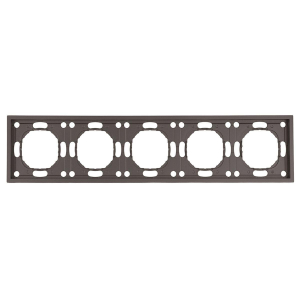 Рамка Stekker, PFR00-5005-09 5-местная Эмили, антрацит, soft touch 49940