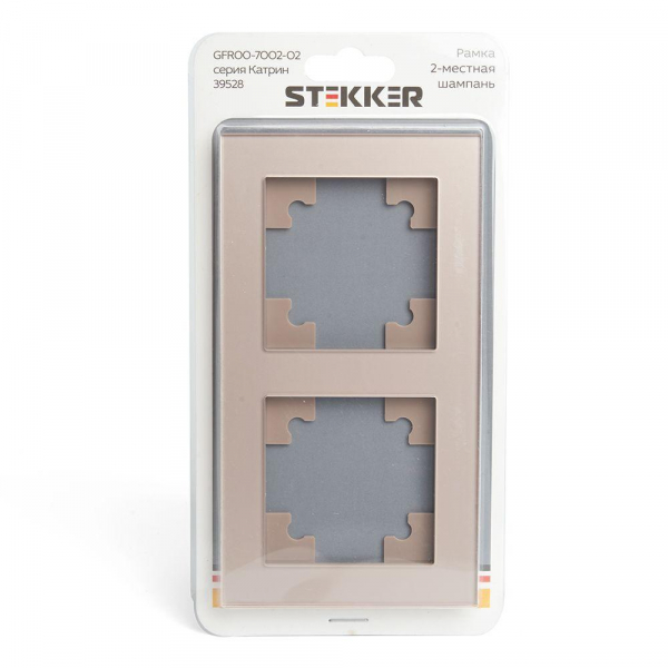 Рамка 2-постовая Stekker Катрин шампань GFR00-7002-02 39528 Рамка 2-постовая Stekker Катрин шампань GFR00-7002-02 39528