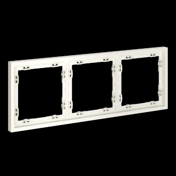 Рамка пластиковая S70 на 3 пост, (хлопок) Voltum VLS100313