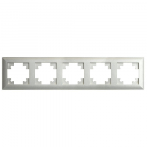 Рамка 5-постовая Stekker Катрин серебро PFR00-7005-03 39801