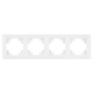 Рамка 4-постовая Stekker Катрин белый GFR00-7004-01 39257
